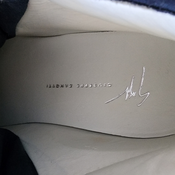 Shoes Giuseppe Zanotti,  size 9 1/2 ,color blue - Picture 3 of 5